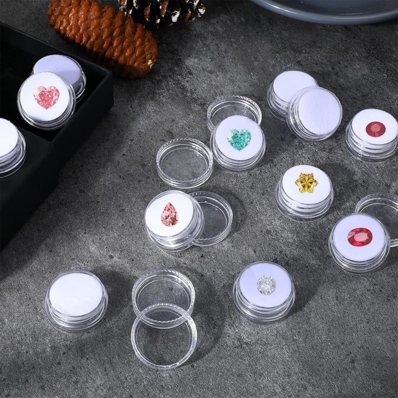 Cream Case, Divided Containers, Small Containers, Trinket Case, Plastic Case,