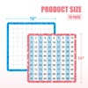 10 Pack Dry Erase Math Hundred Board Card Laminated Double