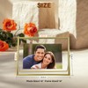 AhaGo Gold Floating Frame, 6"x8", Horizontal, 2 Set, For Picture