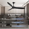 LOFIKEDI 60 Inch Ceiling Fan with Remote Control, Reversible DC