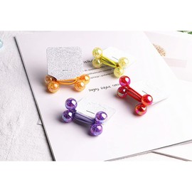 BESPORTBLE Elastic Hair Bands 3 Pairs of Acrylic Tail Bands for Women Girls Fashion Headbands Hair Ties (random)