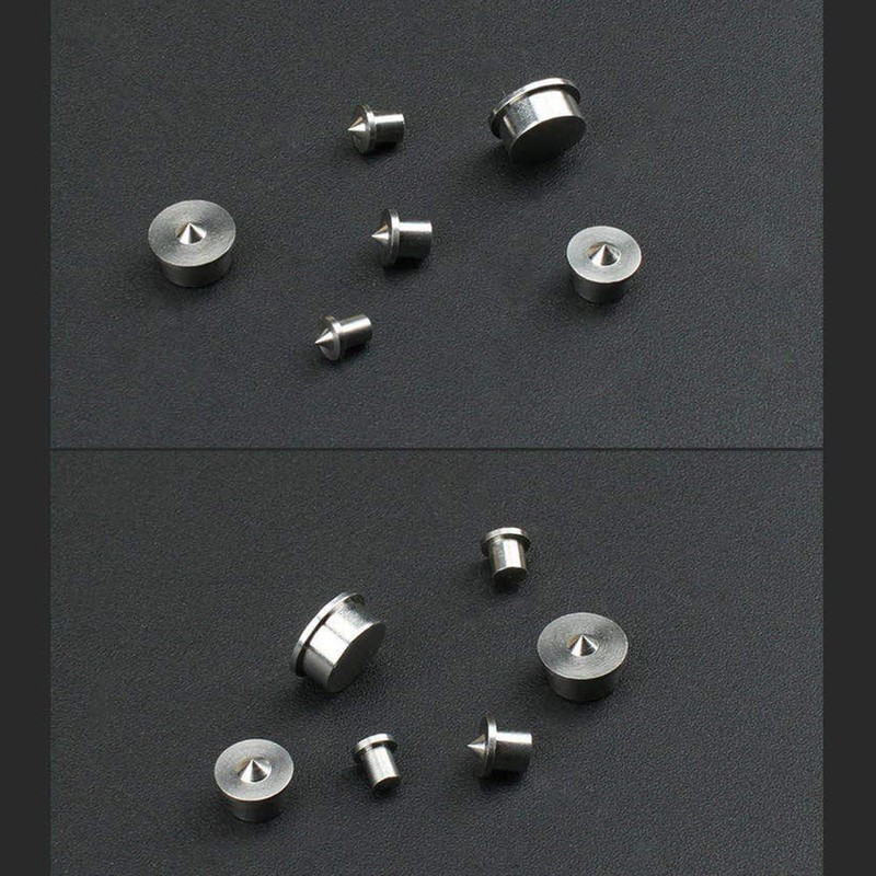 ANCLLO 6Pcs Round Wood Pin Locators 4-12mm Dowel Pins Center