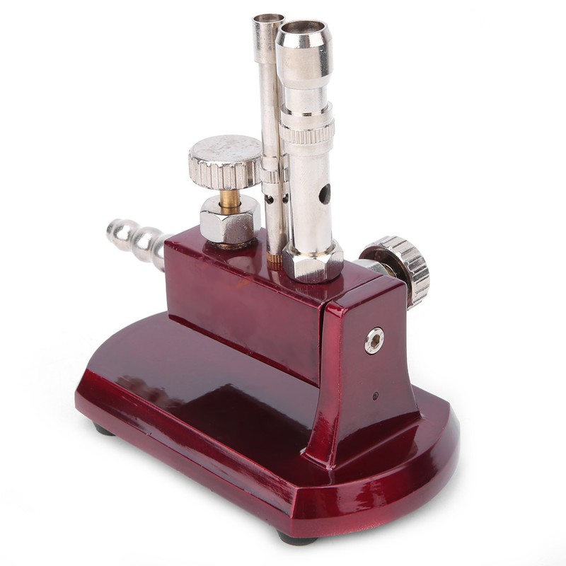 Dental Micro Burner Double Tube Rotatable Gas Propane Light Lab