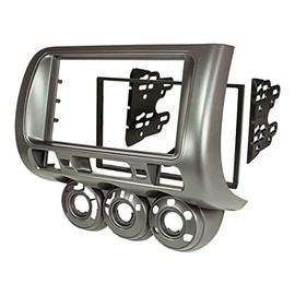 tomzz Audio 2417-021 Double DIN Radio Faceplate Compatible with Honda Jazz (GD) 2002-2008 Fit 2001-2008 Fz. with Manual Air Conditioning