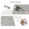 DOERDO 6PCS Stainless Steel Escargot Snail Tongs with Forks, Kitchen