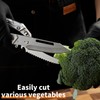 Naitesen 2PCS All Purpose Kitchen Shears and Brisket Carving Knife