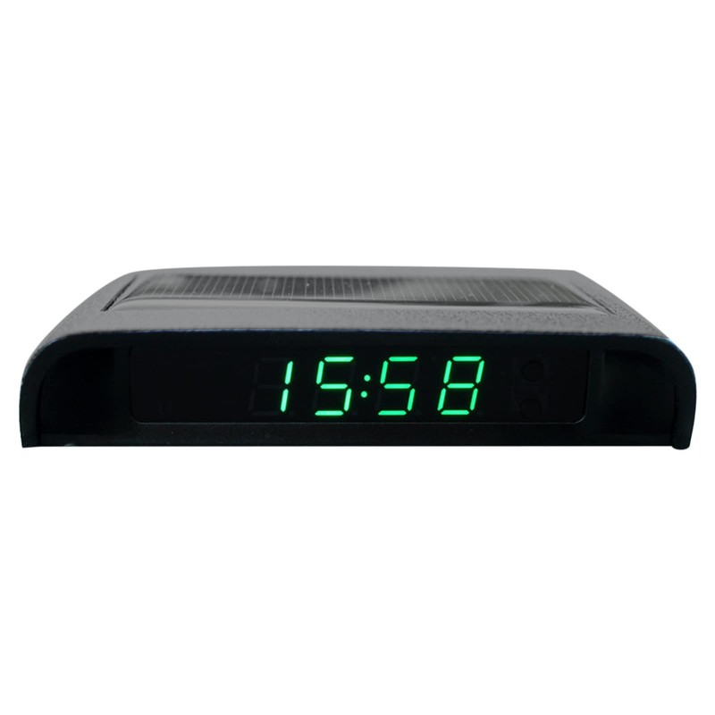 JIANWEI Car Solar Powered LCD Clock, Car Solar Powered LCD