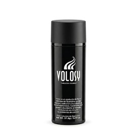 VOLOSY - Microfibras Capilares de Queratina Unisex | Densificador Capilar de Volumen Inmediato | Corrector Visual para Cabello Delgado | Efecto Natural Resistente al Sudor y Viento | 27.5 g (Café Oscuro)