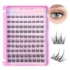 Mlen Diary Lash Clusters,100pcs 10-16mm Individual D Curl Manga Individual