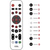 Unbranded Universal 3-Device Remote, Black, Compatible for TV, Streaming, Soundbar