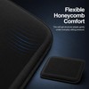 Gel Seat Cushion, Breathable Honeycomb Pad, Black, 16.5 x 13