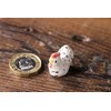 redchocol8® Ceramic Tiny White Chicken Figurines Animals Miniature Outdoor Gift