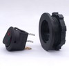 weideer 12V Round Rocker Switch with Shell Red LED Light