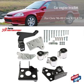 munirater Engine Mount Bracket K-Swap EK 96 97 98 99 00 for Honda Civic K20 K24 K-Series