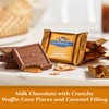 GHIRARDELLI Milk Chocolate Caramel Waffle Cone Squares, 5.2 oz Bag