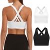 Buauty 2 Packs Sports Bras for Women, High Impact Yoga