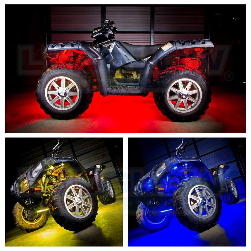 LEDGlow 8pc Advanced Million Color LED ATV UTV Quad 4x4