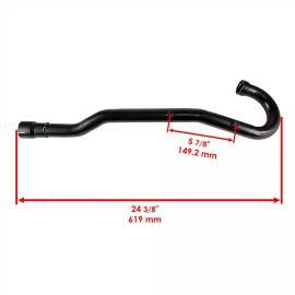 Caltric Exhaust Muffler Pipe w/ Gaskets fits Kawasaki Bayou 220 KLF220A 1988 1989 - 2002