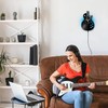 Guitar Vinyl Wall Clock – Silent Non-Ticking 30x30cm Decorative Clock