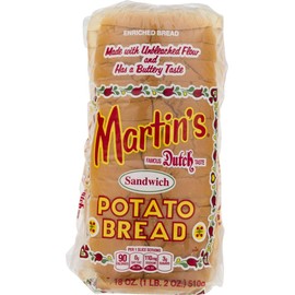 Martin's Sandwich Potato Bread- 16 slice 18 oz (4 Bags)