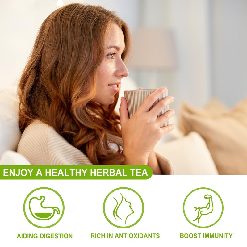 FullChea - Moringa Tea, 50 Teabags - Pure & Natural