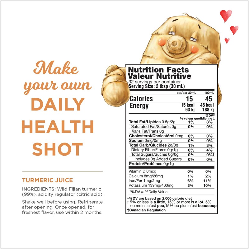 99% Pure Organic Turmeric Juice by The Ginger People –