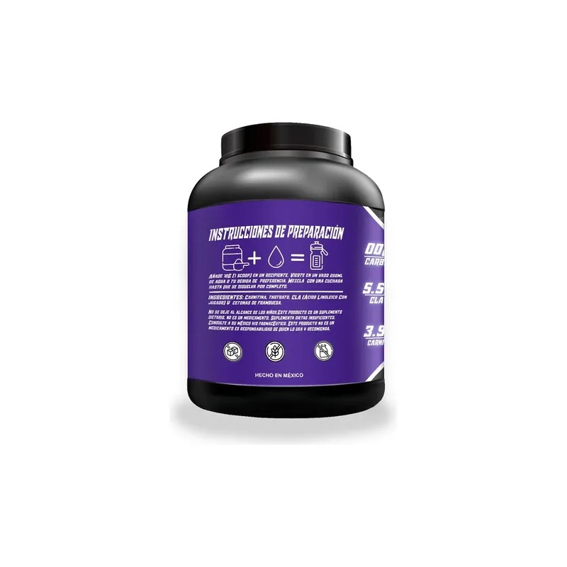 Cla Carnitina 1kg Wolf Suplements Pre Entreno 100servicios