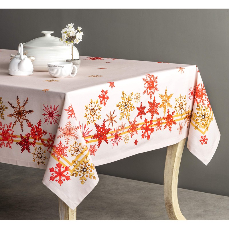 Maison d' Hermine Crystal Star 100% Cotton Tablecloth Kitchen Dining