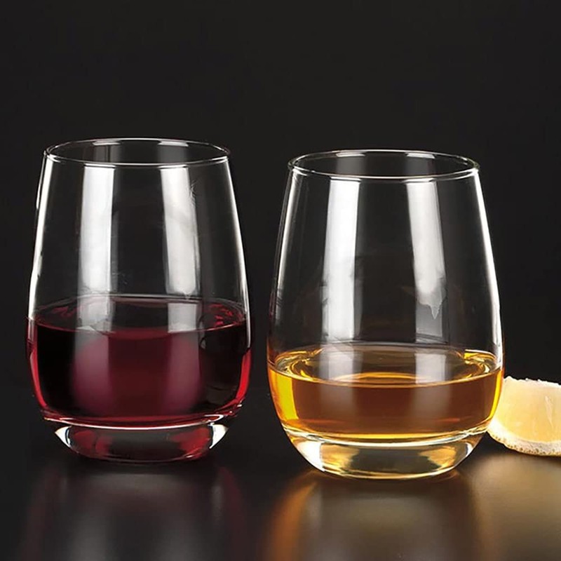 Libbey 231 Stemless Wine Glasses, 15.25-ounce, Set of 12