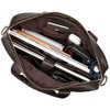 Leather Business Briefcase Messenger Bag Handbag for Men Travel Work