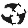 iBOARD Soft Top Surfboard Fins Foam Surf Board Accessories |3