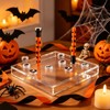 Lezevn 2pcs Halloween Projector Torch with Image Covers Ghost Pumpkin