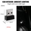 Sylvil 2 PCS USB LED Car Interior Atmosphere Lamp, Portable