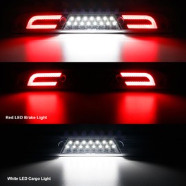 Aexploer 3rd Third Brake Lights LED Compatible with F150 2015-2024,for Superduty F250/F350/F450/F550 2017-2024,for Ranger 2019-2024, Cab Roof Cargo Light Rear Center High Mount Stop Lamp Clear Lens