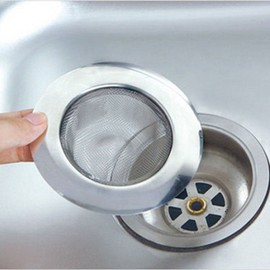 Wideskall 4.5" Stainless Steel Large Wide Rim Sink Strainer for Kitchen Drain Strainer (Pack of 2)