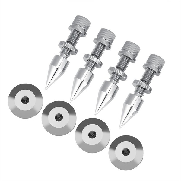 Speaker Spikes, 4Pcs Speaker Spike Isolation Spikes Stand Foot HiFi