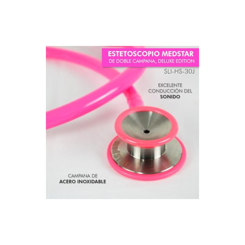 Medstar Estetoscopio Profesional de Doble Campana, »Campana de Acero Inoxidable,