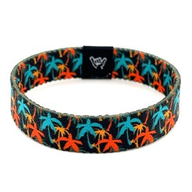 Hang Loose Bands - Southwestern Bracelet for Men, Women & Teens - Comfy Tribal Print and Boho - Western Style Reversible Wristband - Tropicali| Medium: 7.5" (for large wrists)