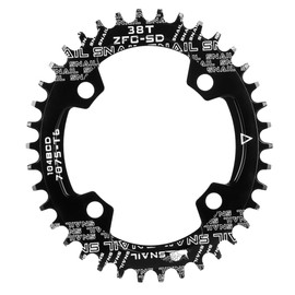 CYSKY 38T Oval Chainring 104BCD Narrow Wide Chainring Bike Single Speed Chainring Sprocket for Road Bike Mountain Bike BMX MTB ebike (38T)