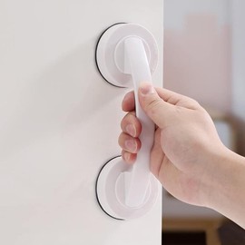 KAFENDA Large Glass Door & Window Handles Bathroom Sliding Doors Closets Wardrobe Non Marking Handles Non Porous Absorption Handles Grab Handles for Shower