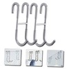 FUNOMOCYA 2pcs Over Door Hook Stainless Steel Dual Clothes Hanger