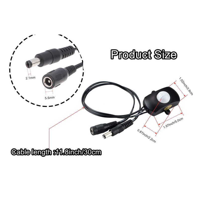 Motion Sensor Light Switch 12V PIR Sensor 24V 5V Movement