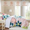 Boho Floral Queen Comforter Set - 3 Piece Summer Tropical