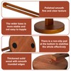 Pack of 2 Standing Kitchen Roll Holder, Wooden Kitchen Roll