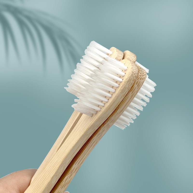 DincherBel Bamboo Toothbrushes Kit Bulk, Disposable Toothbrushes with Toothpaste(6g), Individually