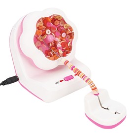 Clay Bead Spinner, 2-in-1 Electric BeadS Spinner for Jewelry Making, Bracelet Spinner Necklace Making Machine with Needles and Thread (Beads Not Included)