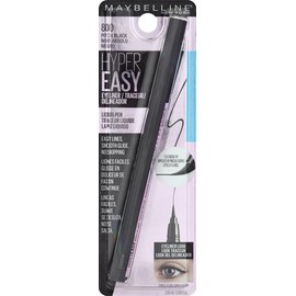 maybelline new york - Delineador de ojos Hyper Easy Liquid Pen No-Skip, acabado mate, frmula resistente al agua, maquillaje delineador de ojos, negro 
