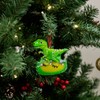 T-Rex Dinosaur With Lights Ornament For Personalization