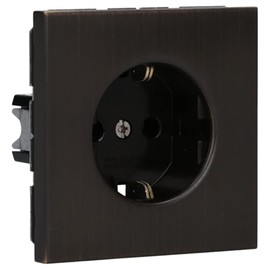 Jung Schuko Socket 16 A 250 V Series LS Dark, Pack of 1, brown, ME 1520 AT
