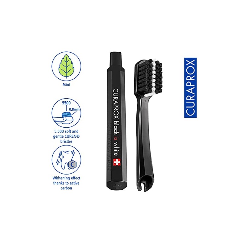 Set de cepillos de dientes de viaje Curaprox: para blanquear